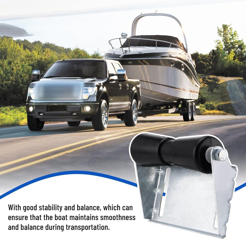 Venussar Boat Trailer Rollers with Brackets 8" 10" 12" Keel Roller Assembly Kit for Boat Trailer - Image 4